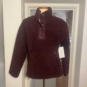 Athleta Cozy Sherpa Snap Sweatshirt |‎ Warm & Stylish Pullover ❄️